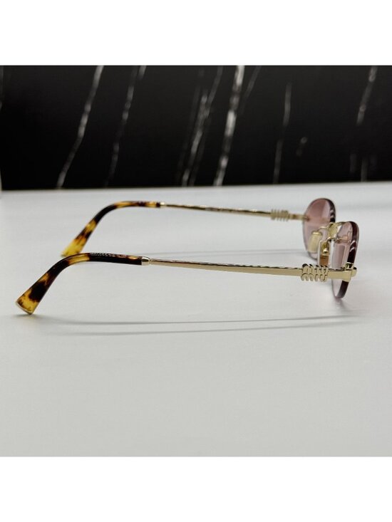 New Miu Miu MUA54S ZVN70O Pink Gold Women Sunglasses Miu Miu MU A54S main image 2